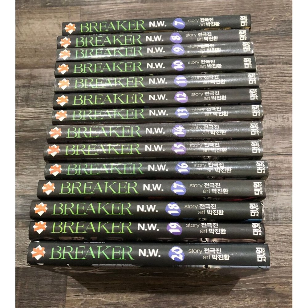 The Breaker New Waves Keuk-jin Jeon Japanese Manga Book LOT of 14 New (#7-20)